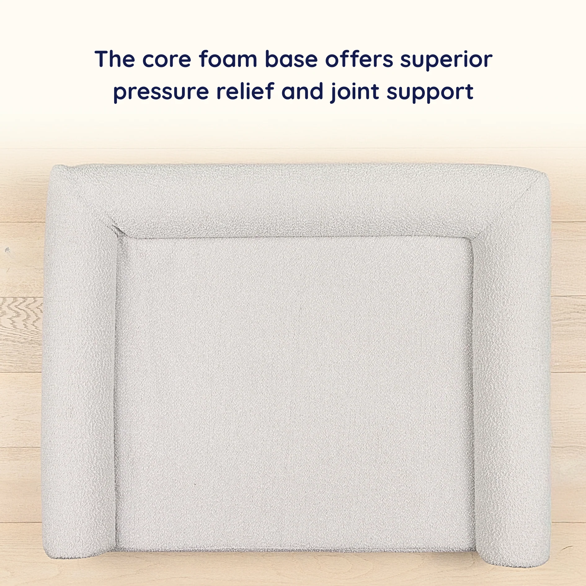 PupLuxe™ 3-Bolster Dog Bed - Grey Bouclé - Image 7