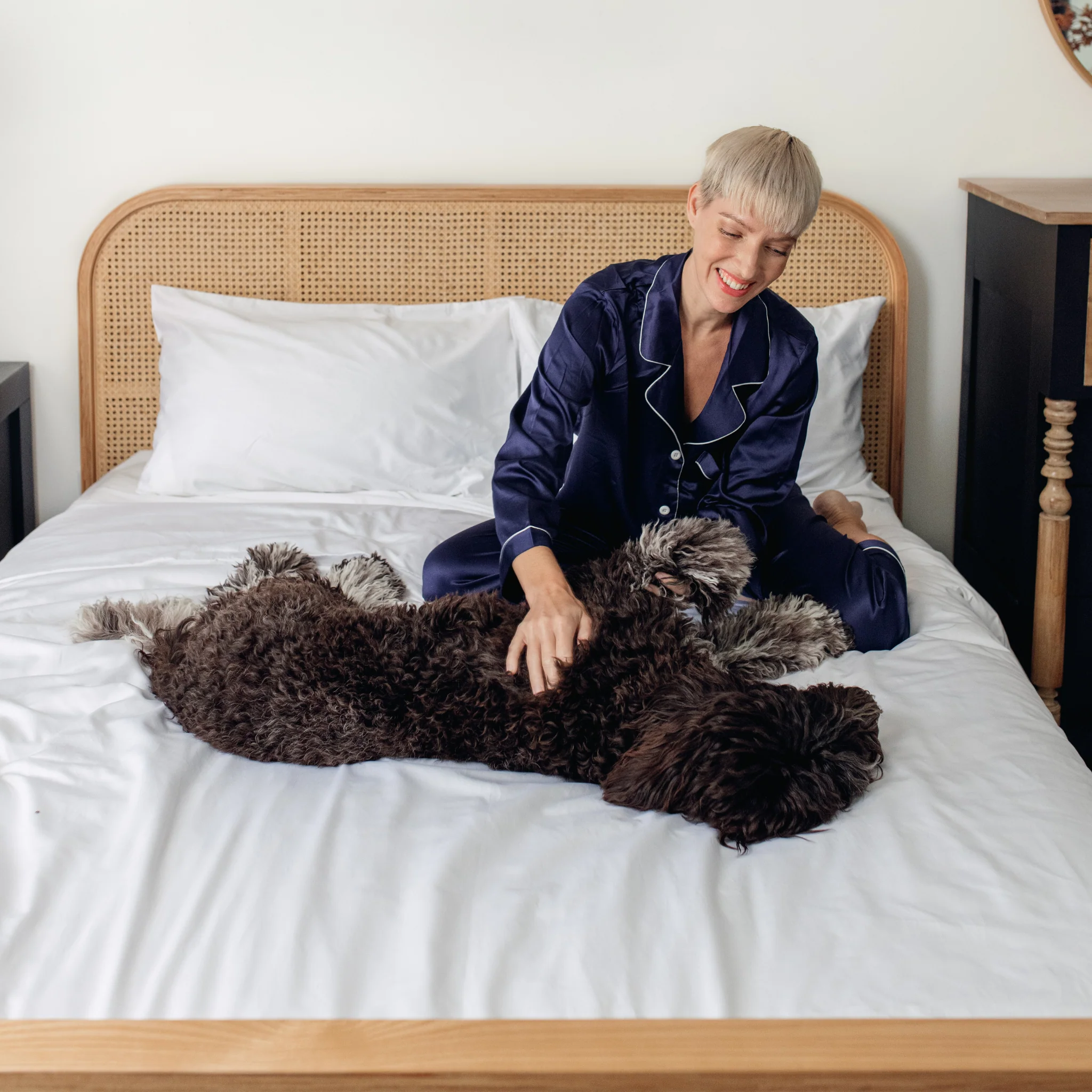 PupSheets™ Hair Resistant, Antimicrobial & Cooling Duvet Cover and Sham Set - White - Image 3