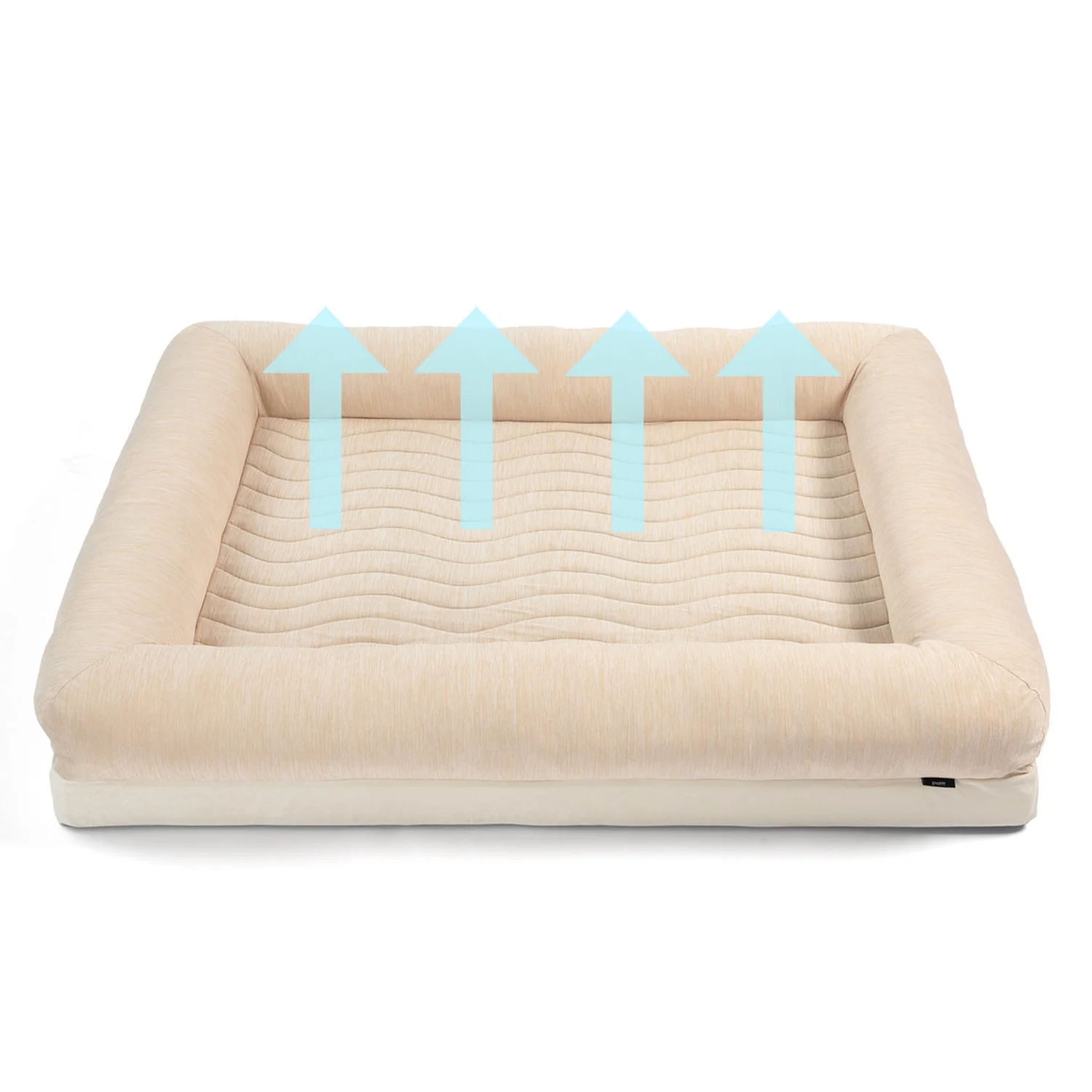 PupChill™ Cooling 4-Bolster Dog Bed - Arctic Sand - Image 7