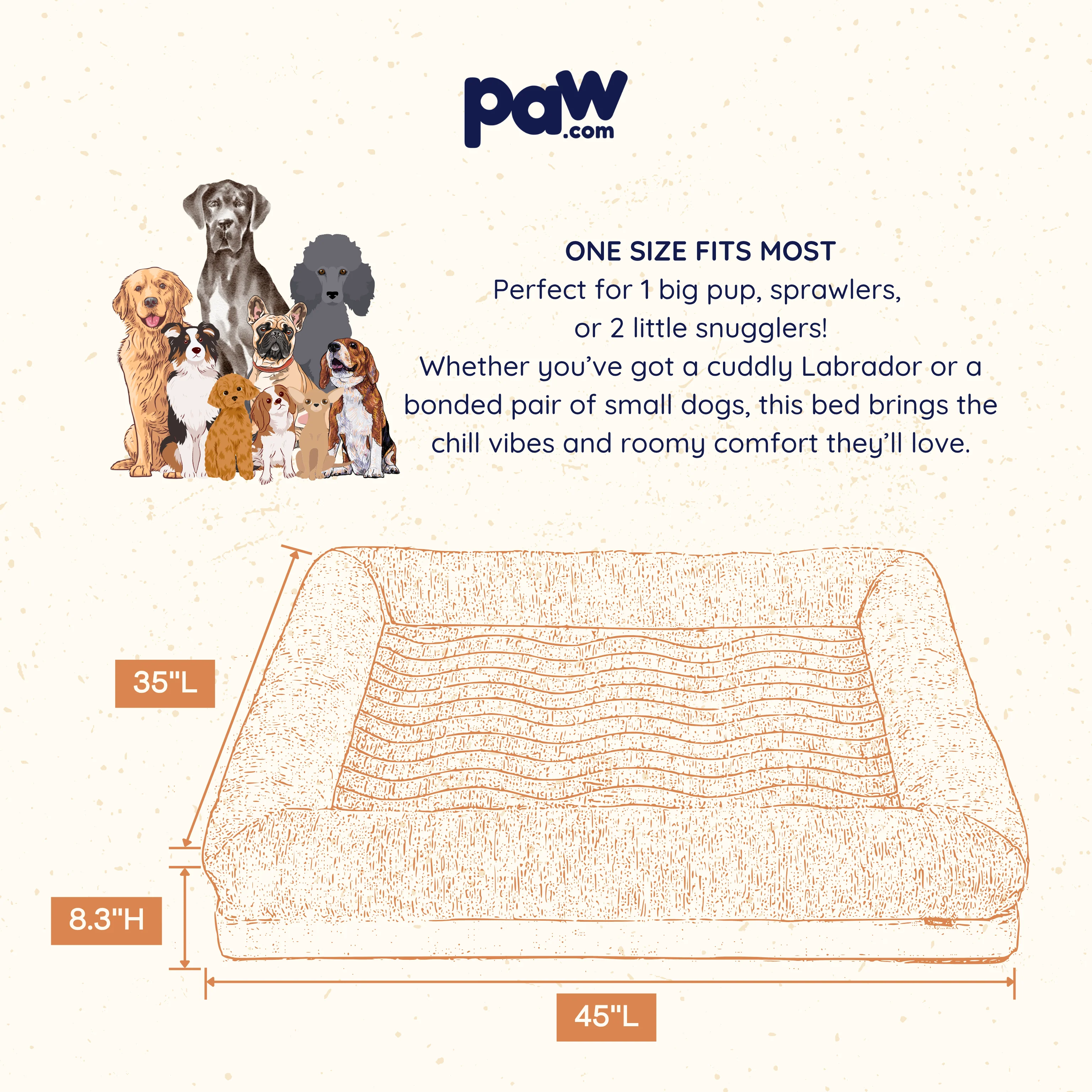 PupChill™ Cooling 4-Bolster Dog Bed - Arctic Sand - Image 9