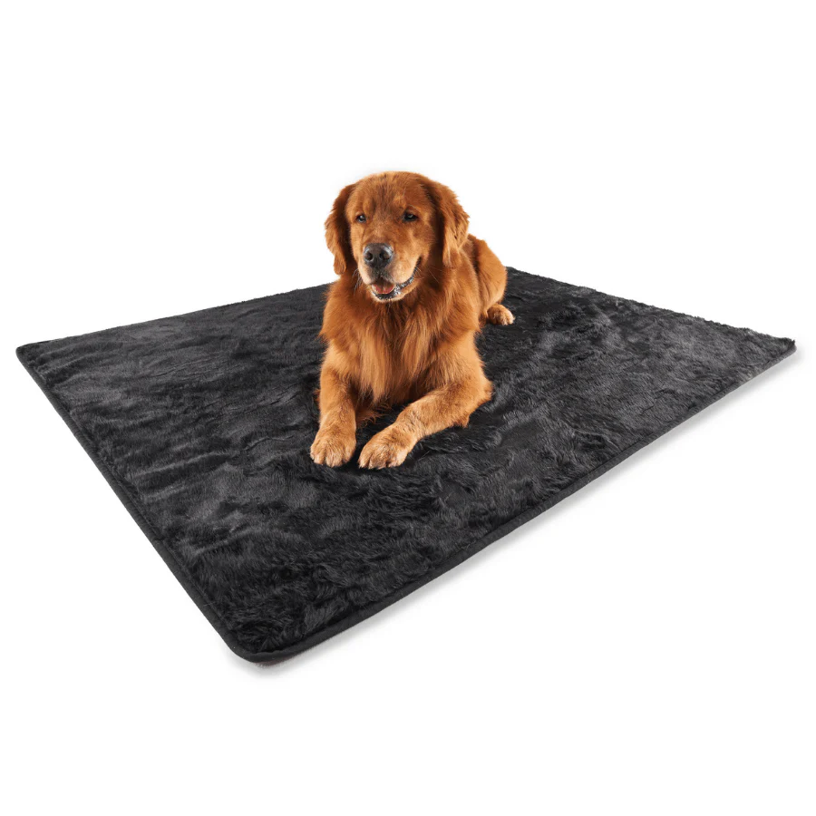 PupProtector™ Summer Short Fur Waterproof Throw Blanket - Midnight Black - Image 6