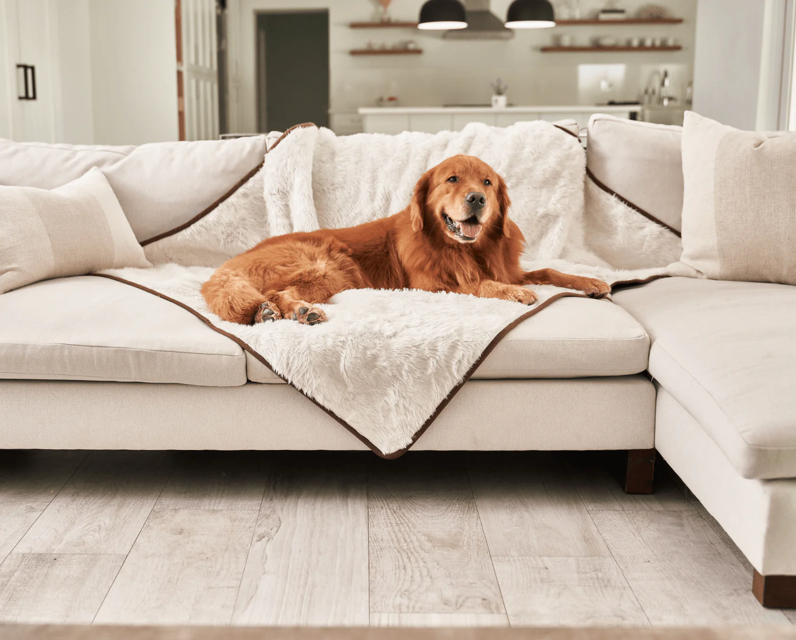 PupProtector™ Summer Short Fur Waterproof Throw Blanket - Polar White - Image 8