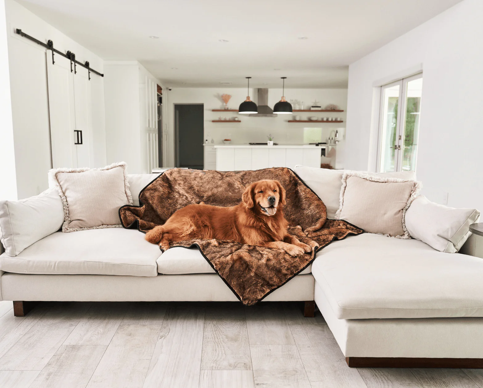 PupProtector™ Summer Short Fur Waterproof Throw Blanket - Sable Tan - Image 11