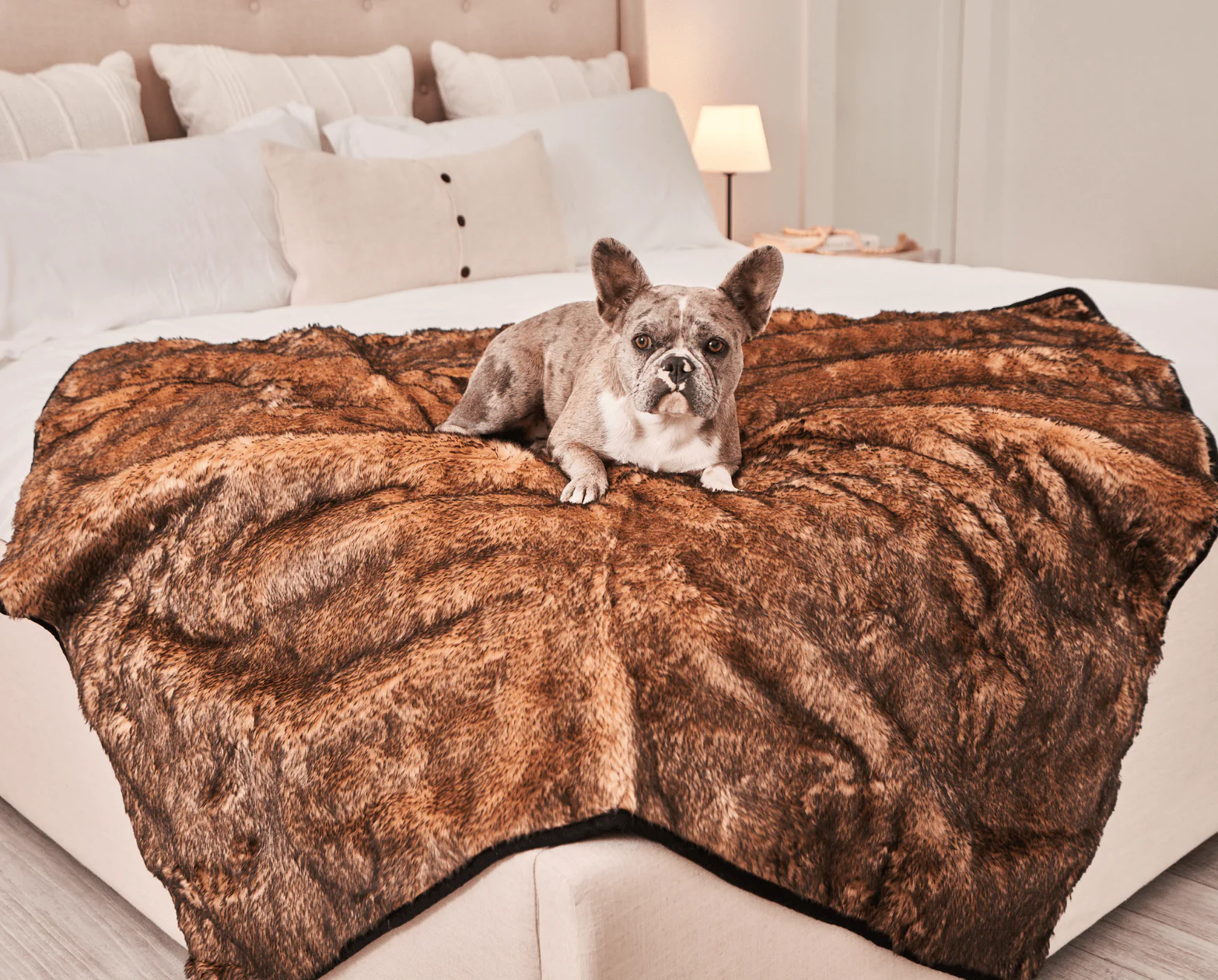 PupProtector™ Summer Short Fur Waterproof Throw Blanket - Sable Tan - Image 4