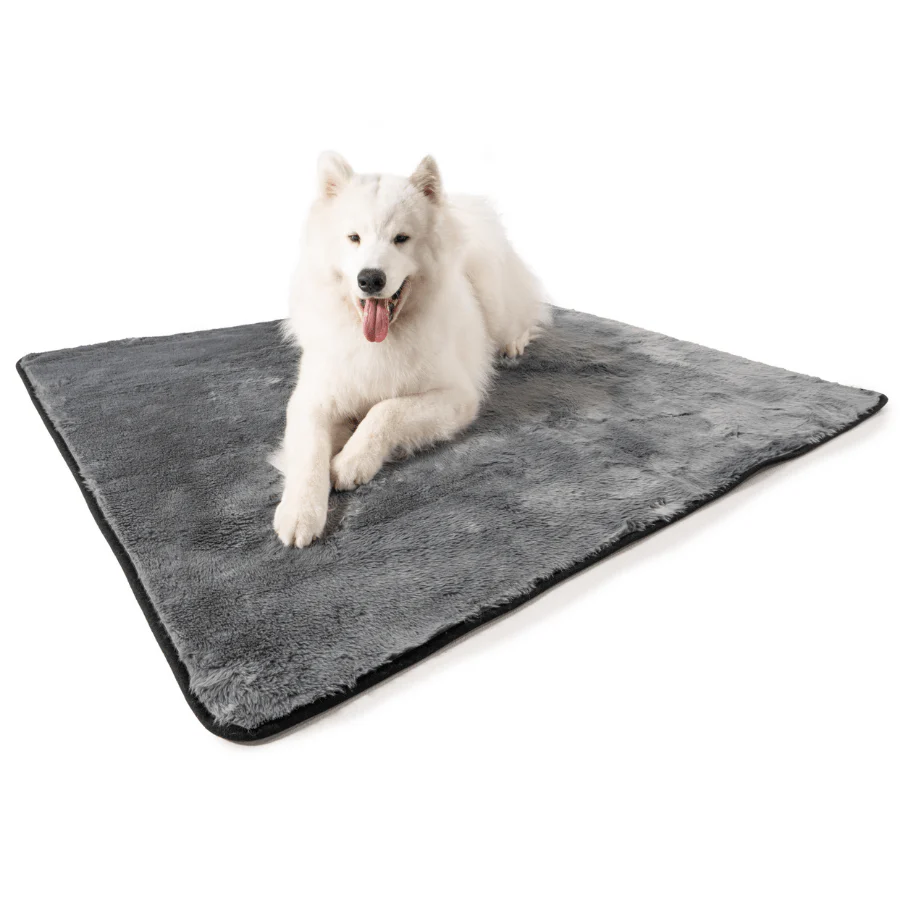 PupProtector™ Summer Short Fur Waterproof Throw Blanket - Charcoal Grey - Image 4