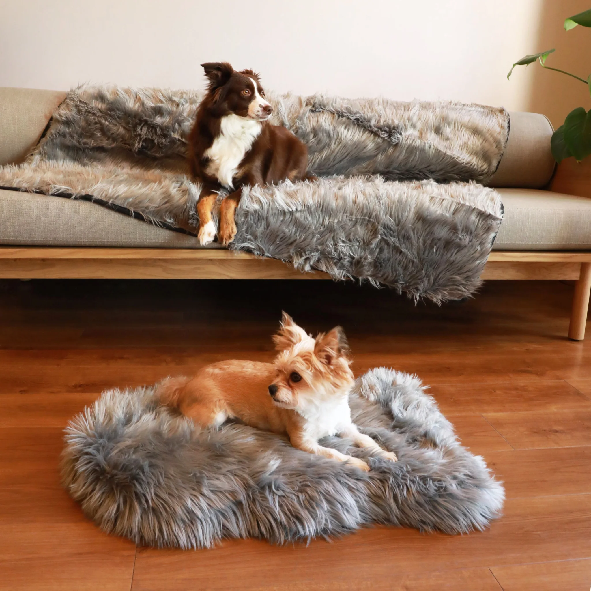 PupRug® Orthopedic Bed + Matching Waterproof Blanket Bundle - Charcoal Grey - Image 7