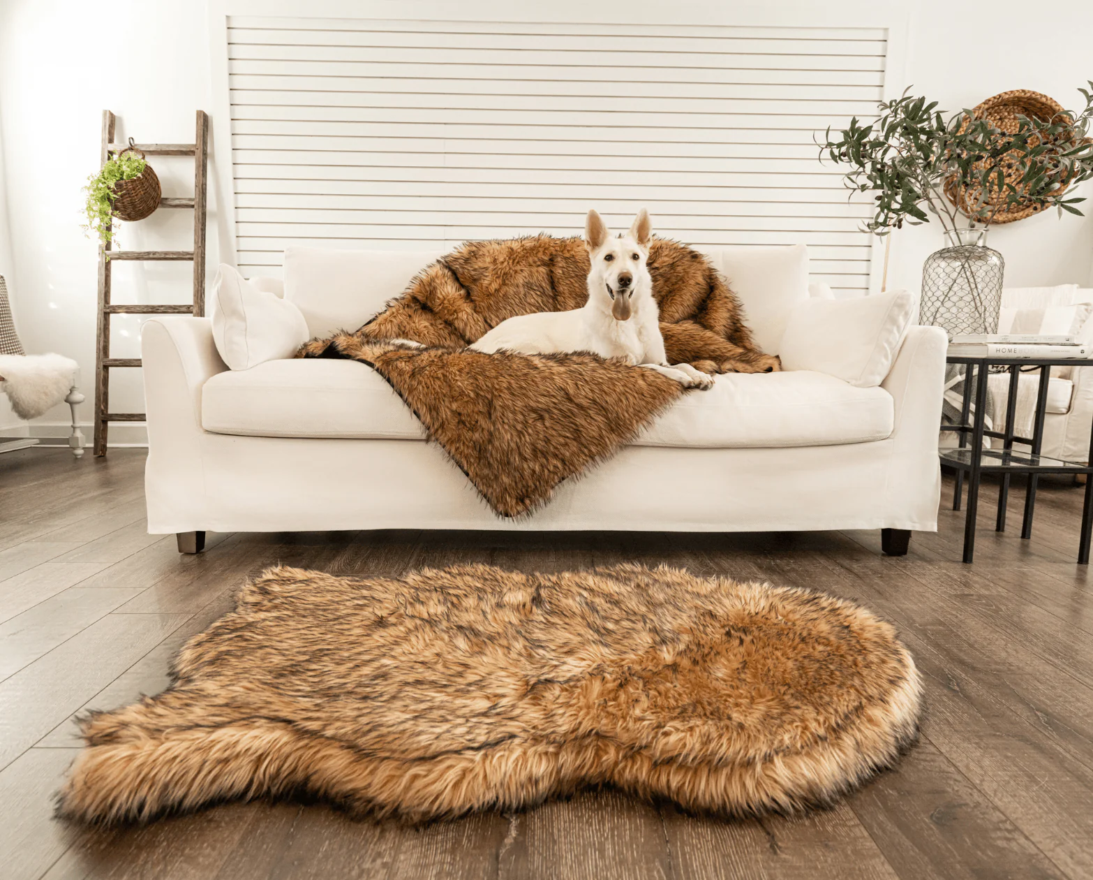 PupRug® Orthopedic Bed + Matching Waterproof Blanket Bundle- Sable Tan - Image 11