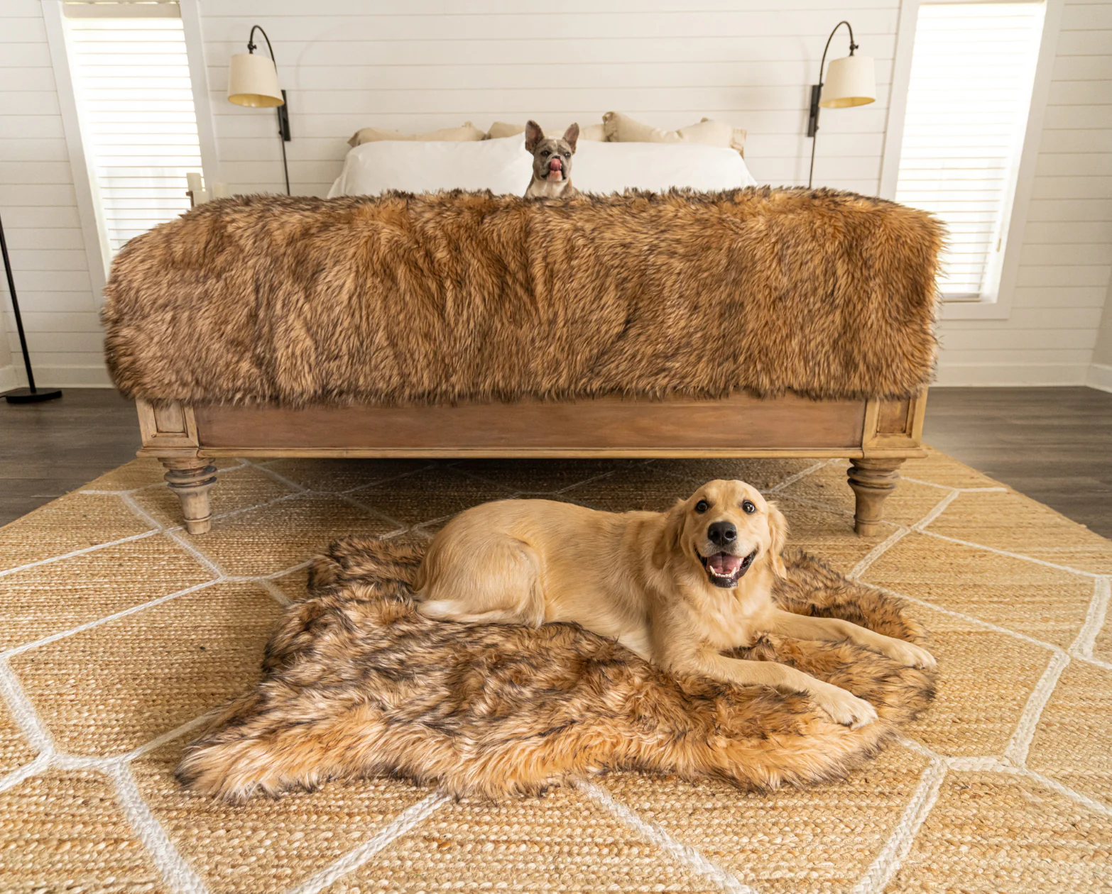 PupRug® Orthopedic Bed + Matching Waterproof Blanket Bundle- Sable Tan - Image 12