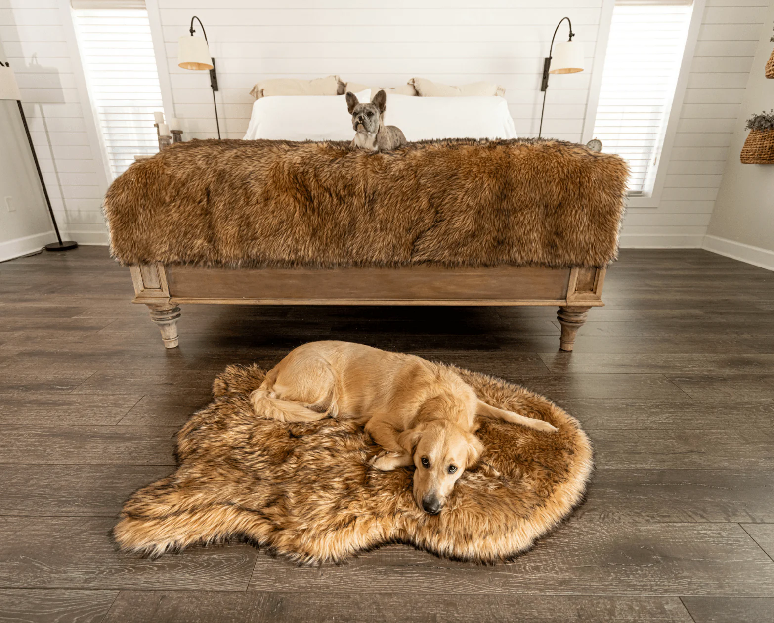 PupRug® Orthopedic Bed + Matching Waterproof Blanket Bundle- Sable Tan - Image 3