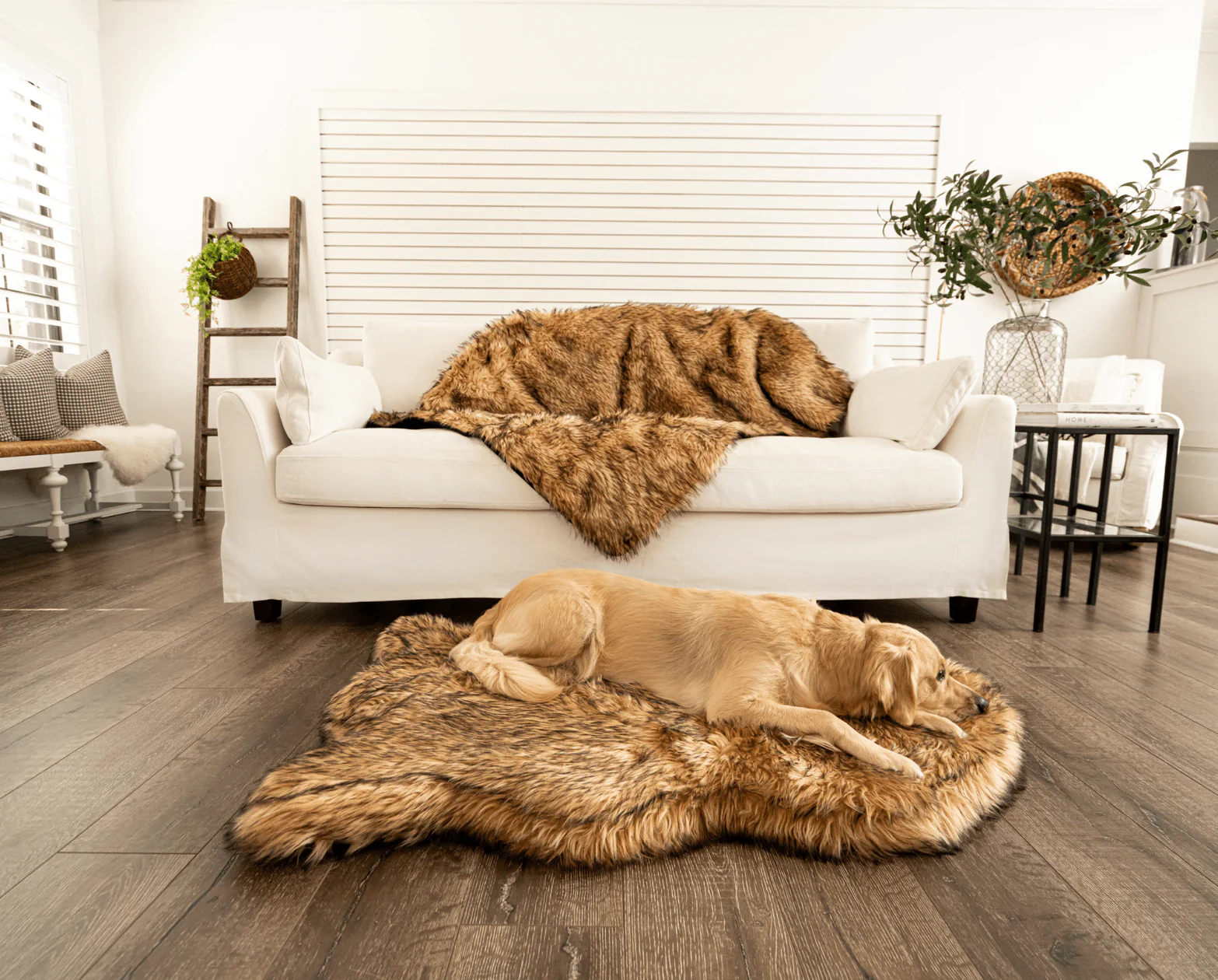 PupRug® Orthopedic Bed + Matching Waterproof Blanket Bundle- Sable Tan - Image 5