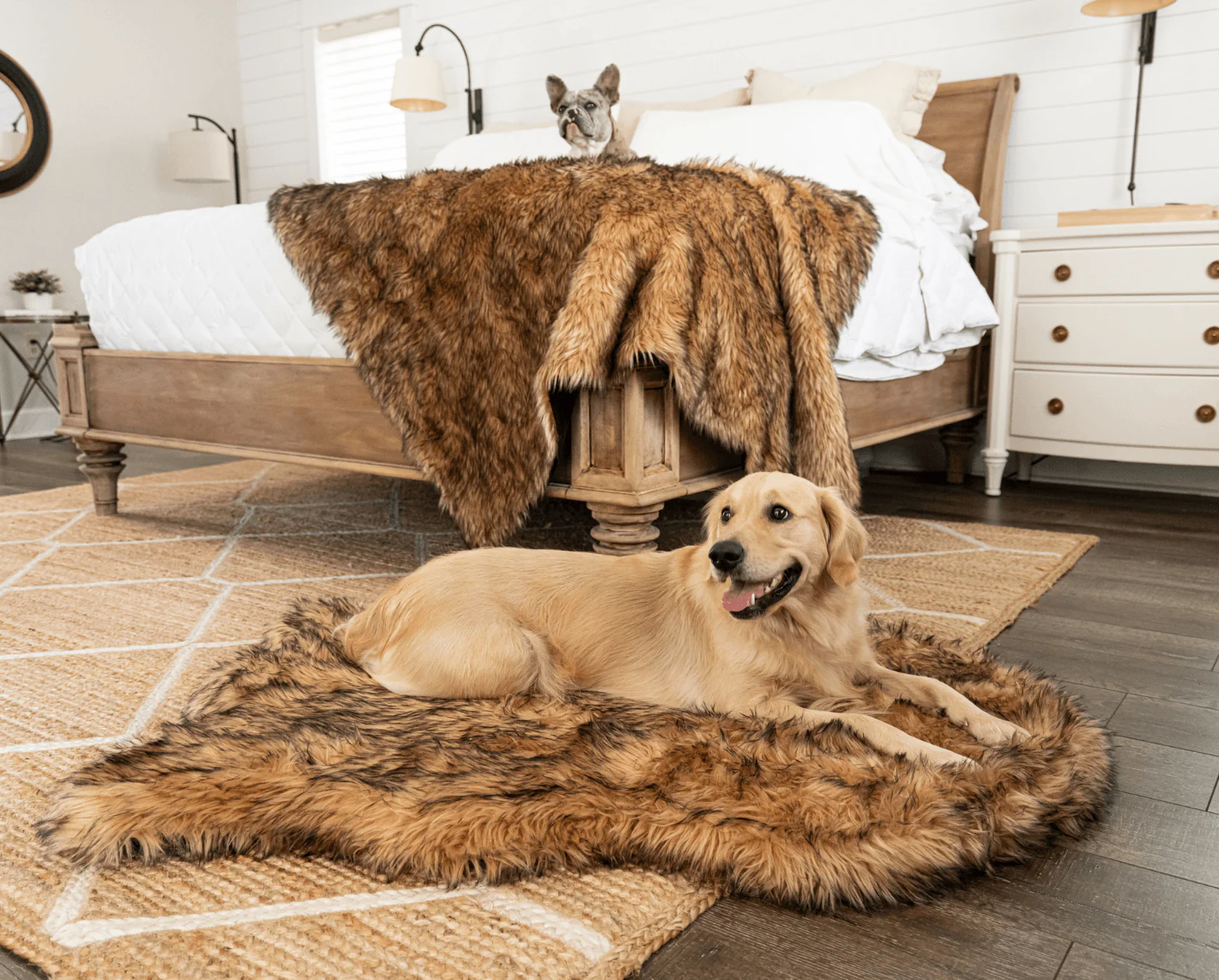 PupRug® Orthopedic Bed + Matching Waterproof Blanket Bundle- Sable Tan - Image 6