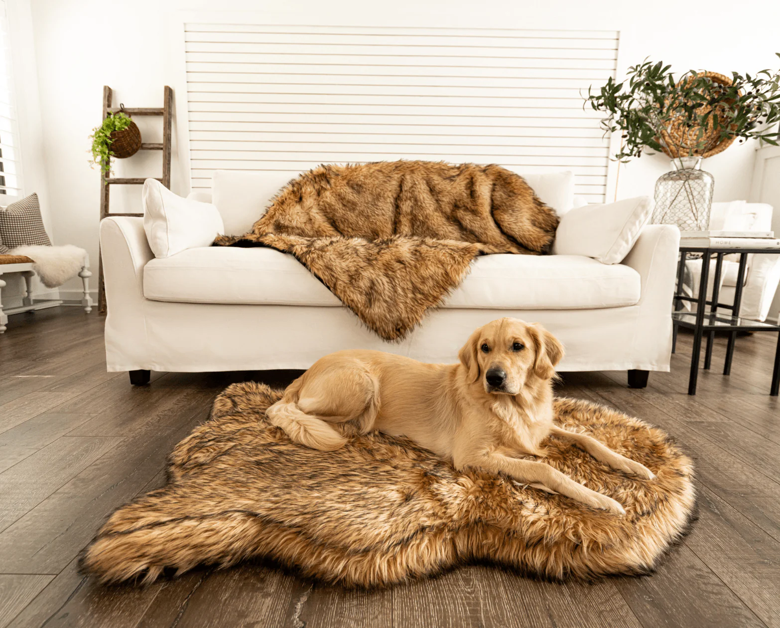 PupRug® Orthopedic Bed + Matching Waterproof Blanket Bundle- Sable Tan - Image 8