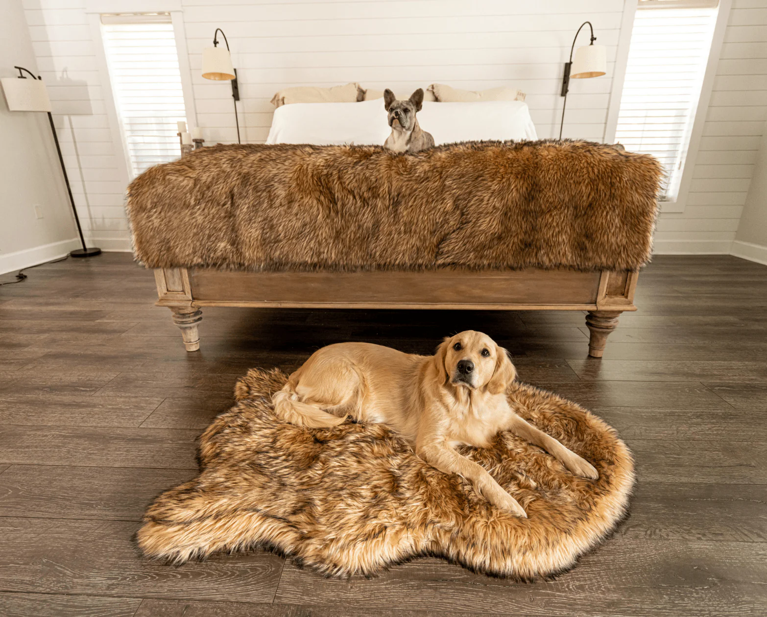 PupRug® Orthopedic Bed + Matching Waterproof Blanket Bundle- Sable Tan - Image 9