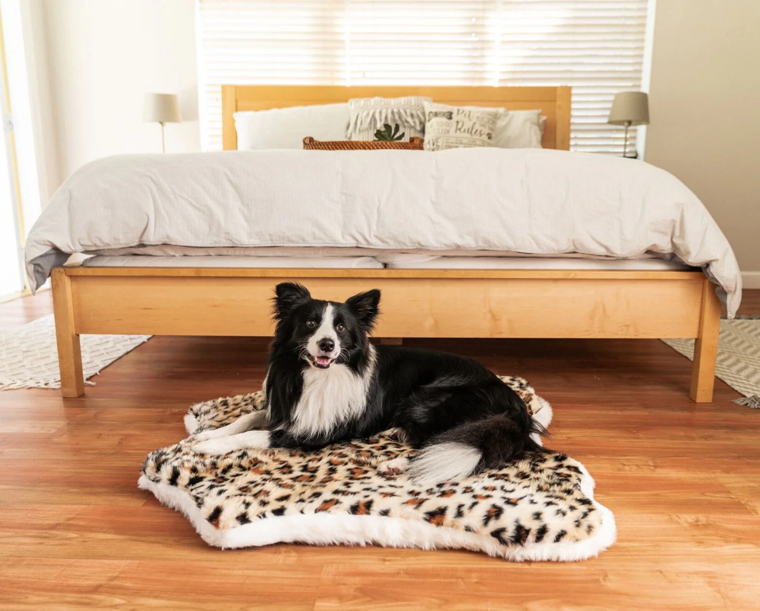 PupRug™ Animal Print Memory Foam Dog Bed - Cheetah Faux Print - Image 4