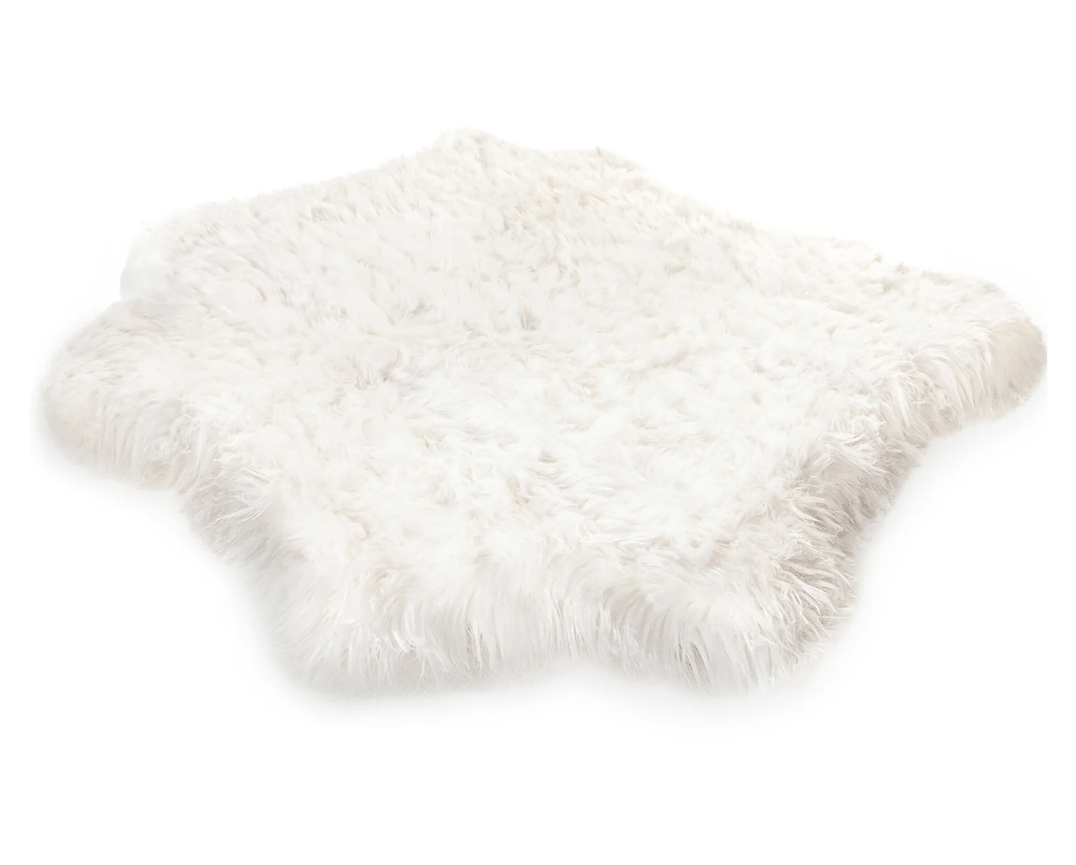 PupRug™ Animal Print Memory Foam Dog Bed Cover - Polar Bear Faux Hide (Bed Not Included) - Image 2